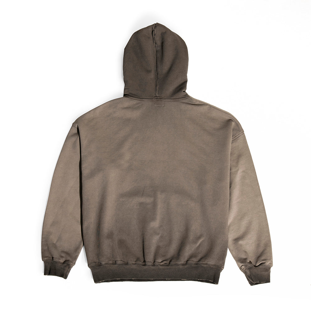 明天會更好is a joke hoodie 漸變洗水灰啡色