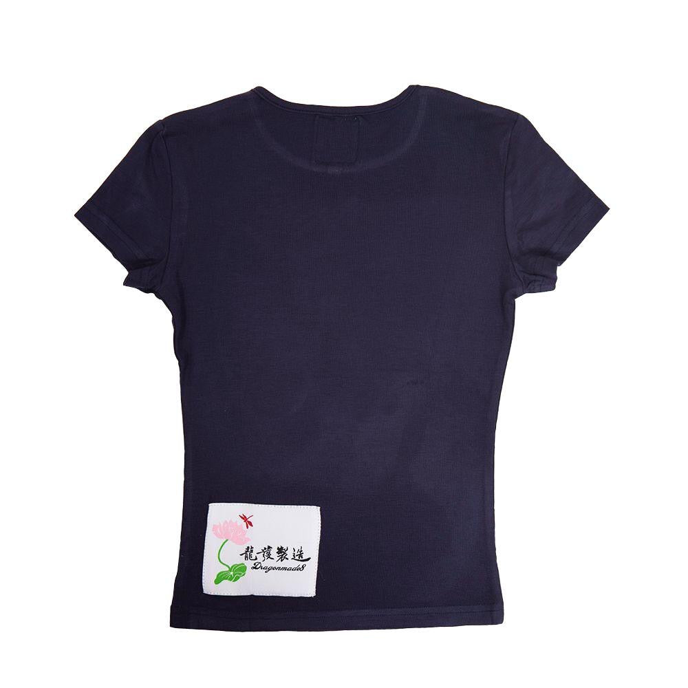 紫荊花 Hong Kong Flower Crewneck Slim-fit Tee Navy