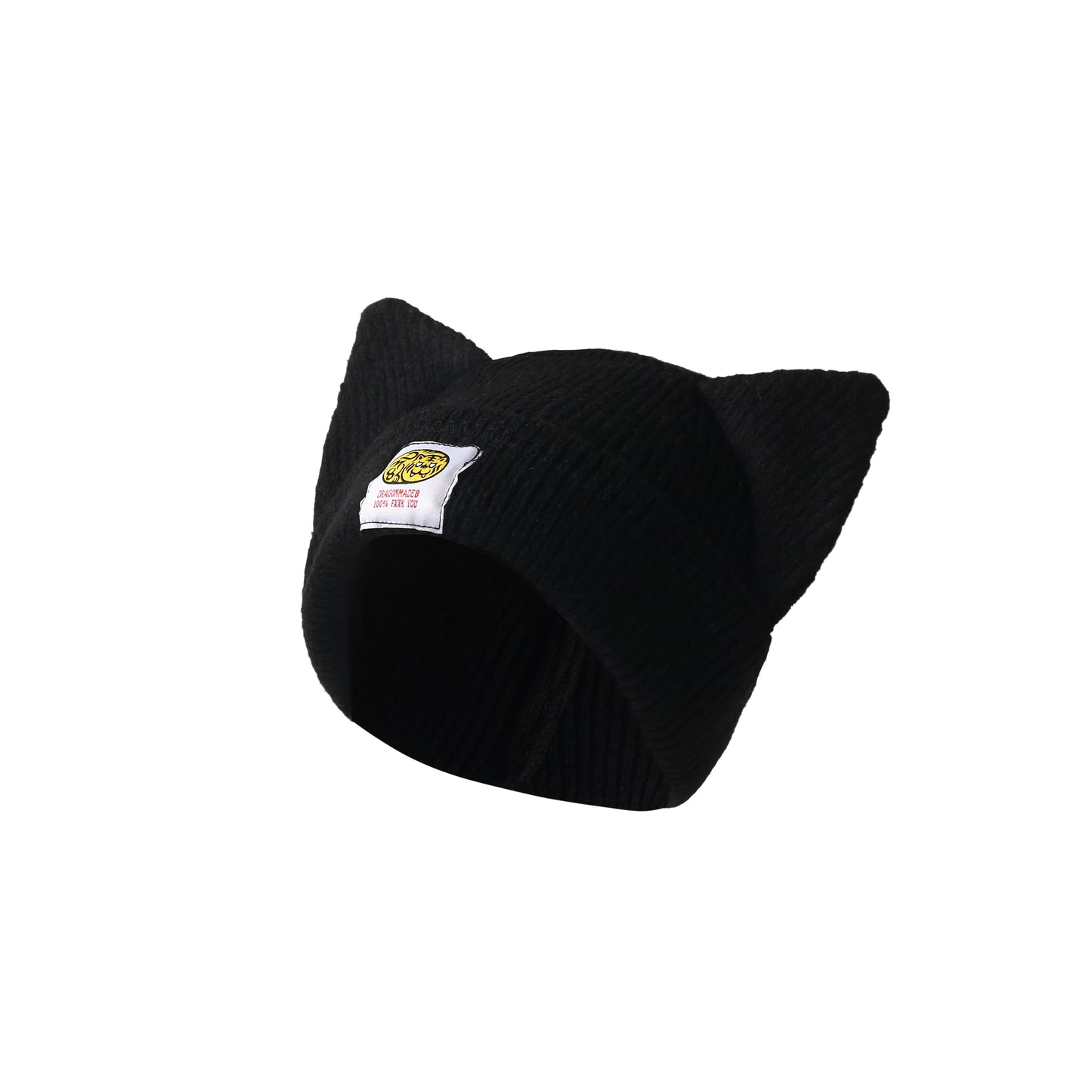 Handmade Cat Beanie Black
