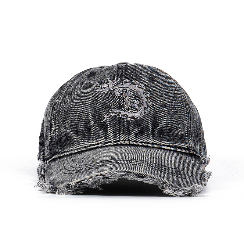 Tribal D Cap Washed Black