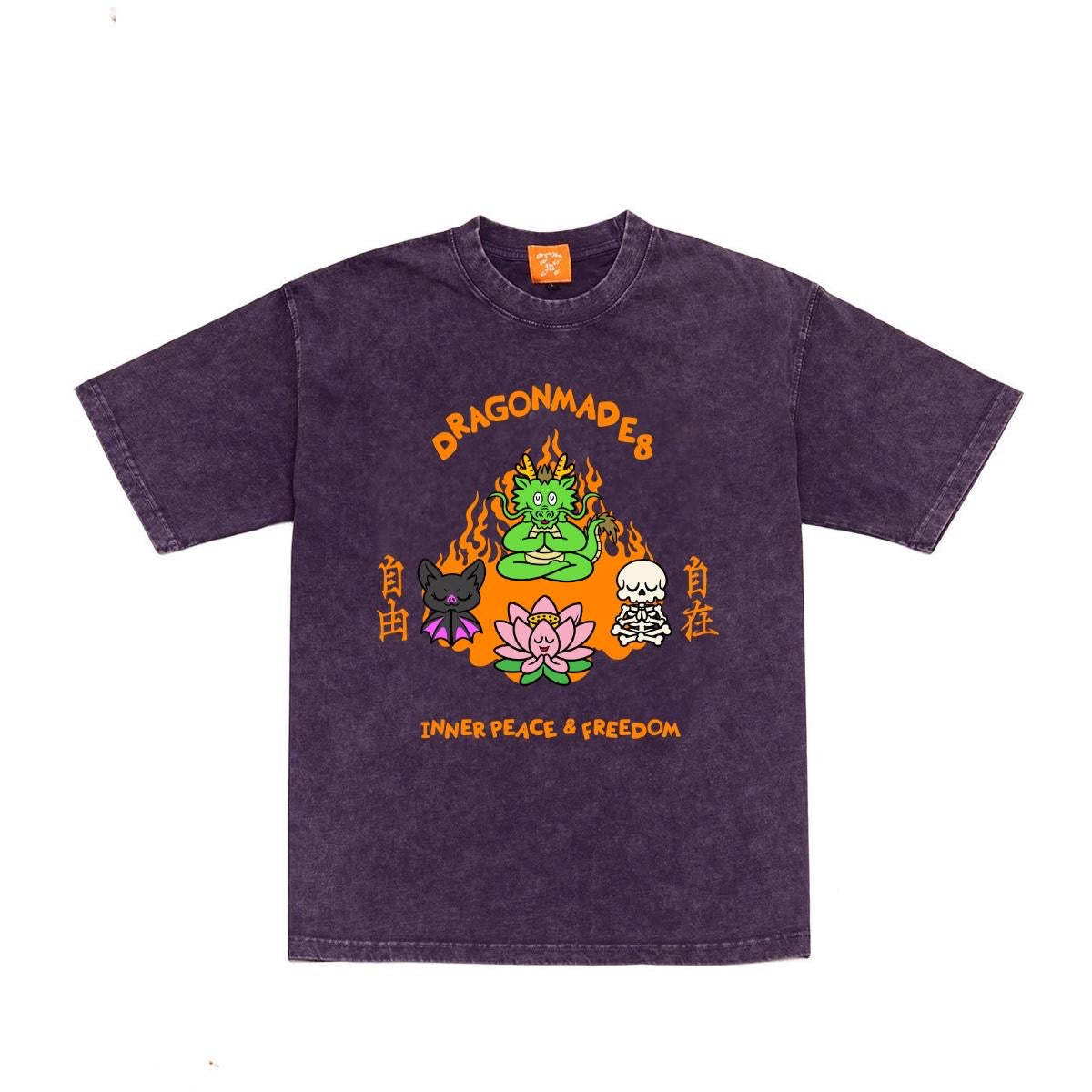 自由自在 Tee Washed Purple