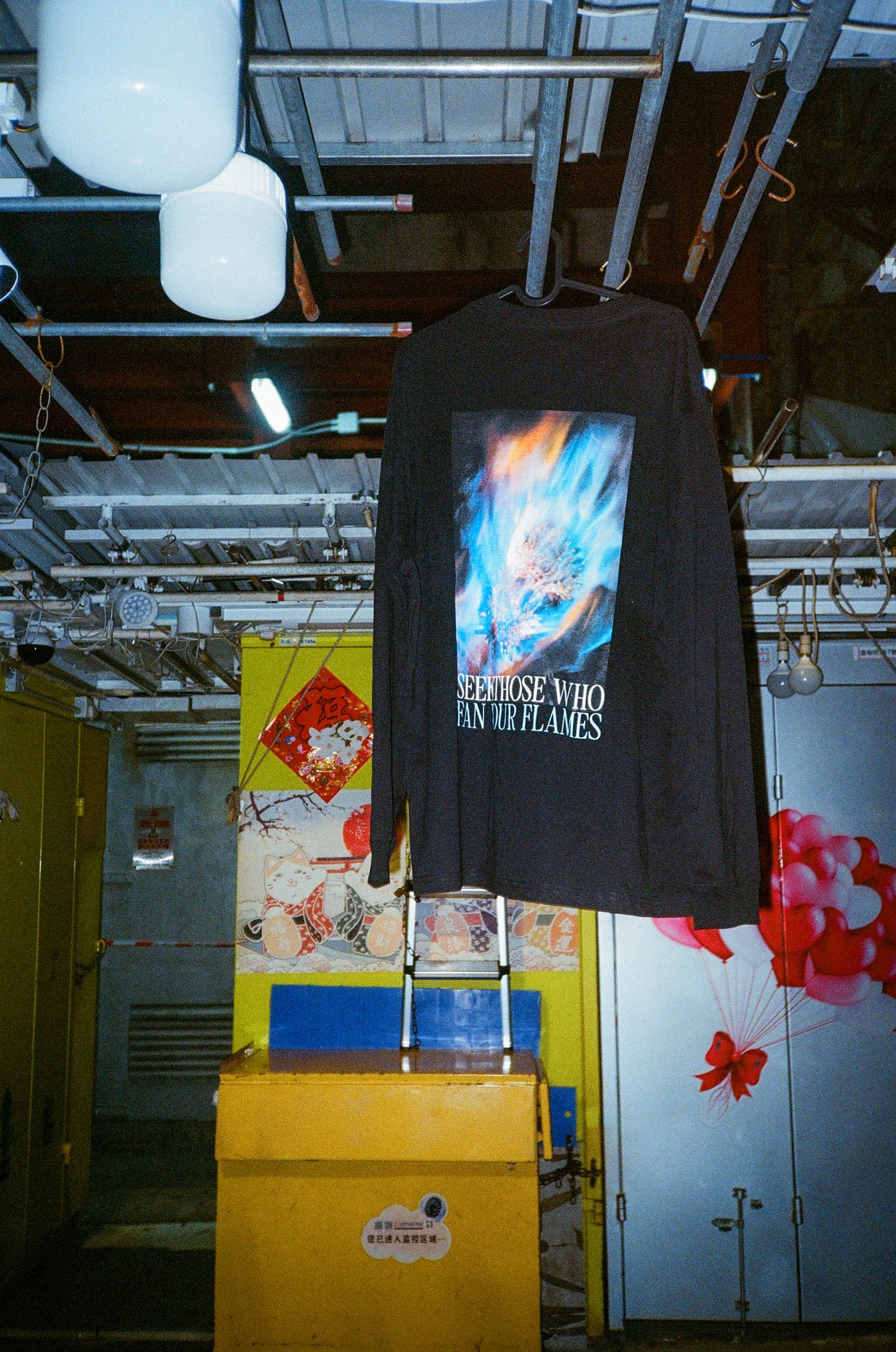 Bloom In Flame x DM8 Long Sleeve Tee Black