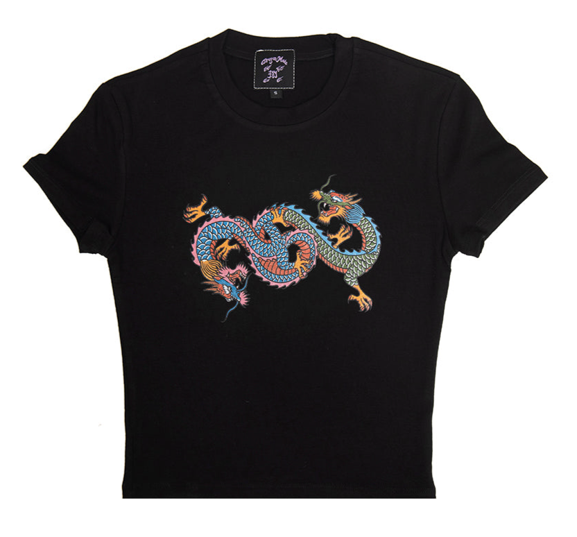 DM8 x Tattooerjan8 : “Why The Rush?”本是同根生 Baby Tee Black