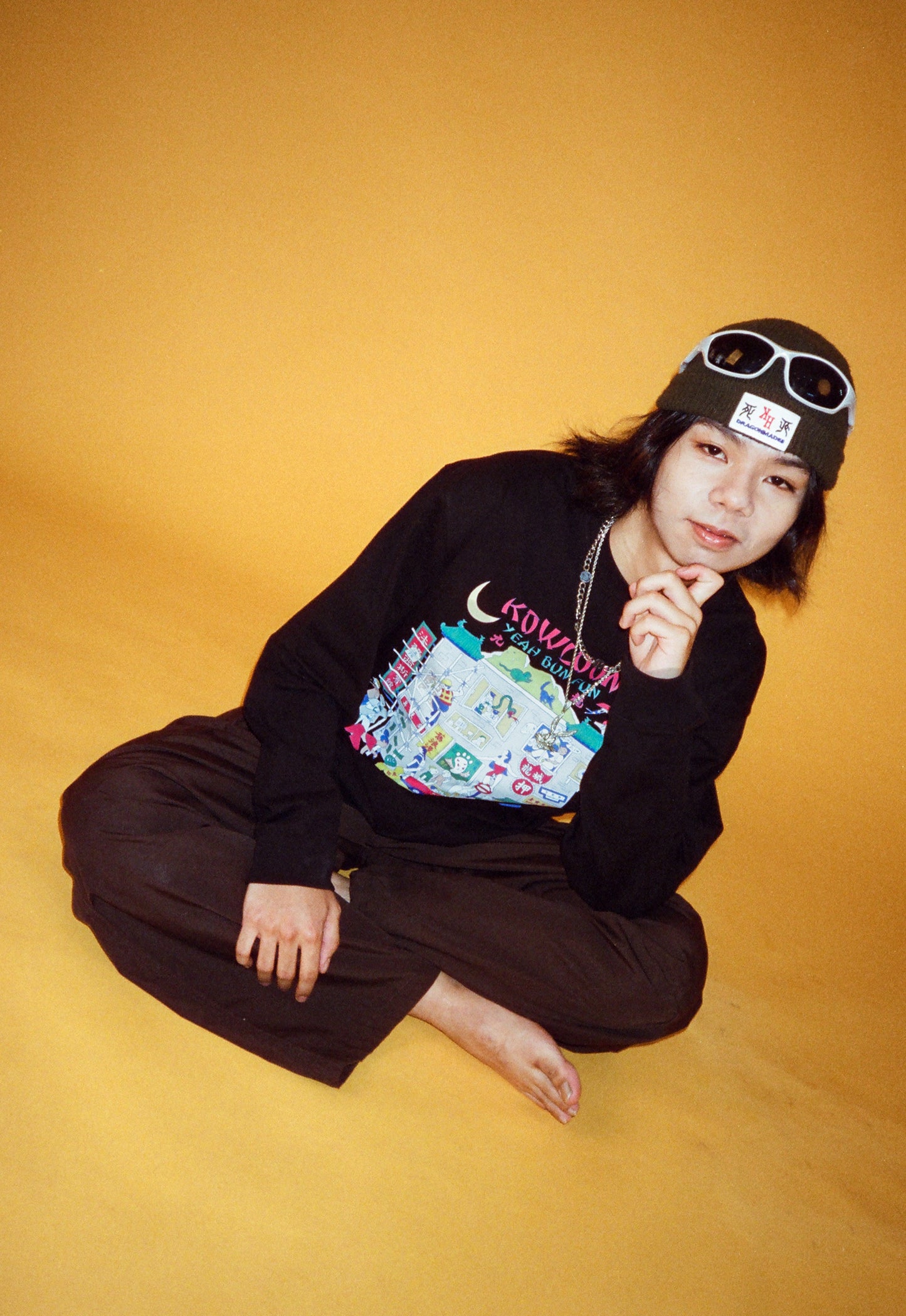 Yeah Bun Fun Long Sleeve Tee Black