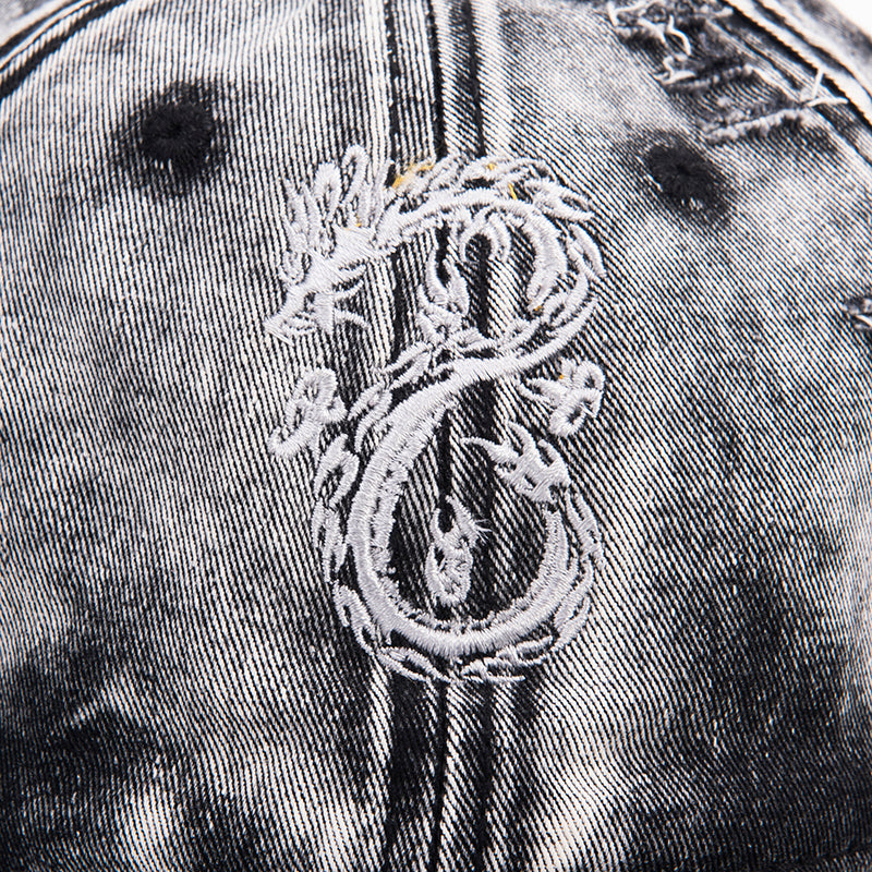 Tribal 8 Cap Washed Black