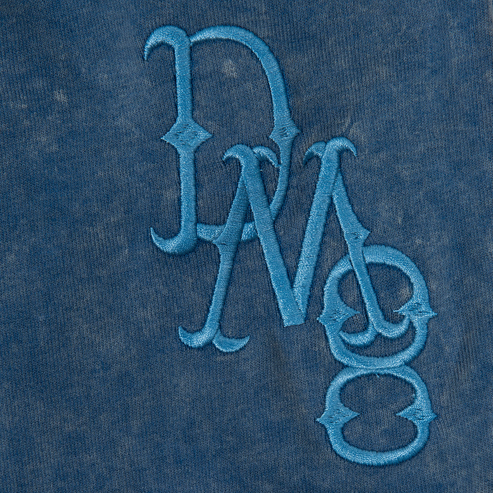 DM8 Embroidery Shorts Vintage Blue