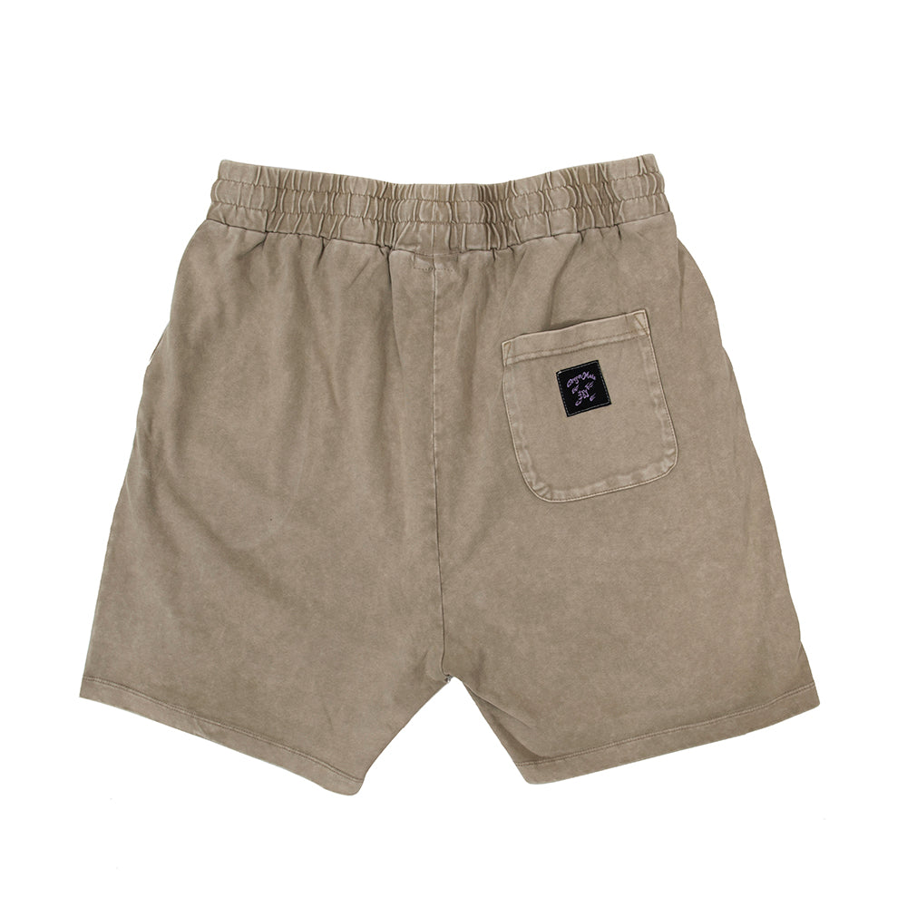 DM8 Embroidery Shorts Vintage Khaki