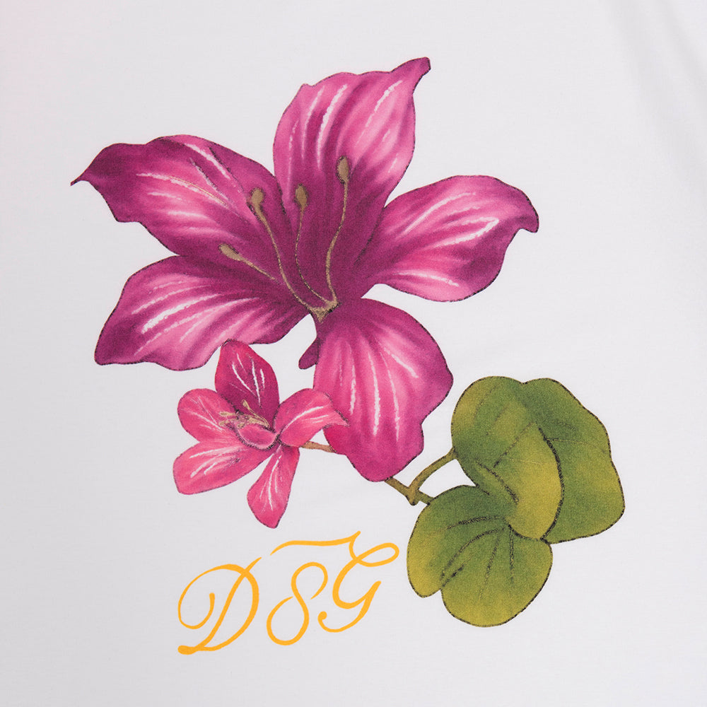 紫荊花 Hong Kong Flower Tee White