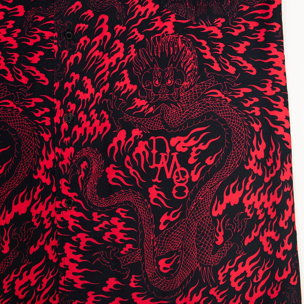 Flames Shirt Red & Black