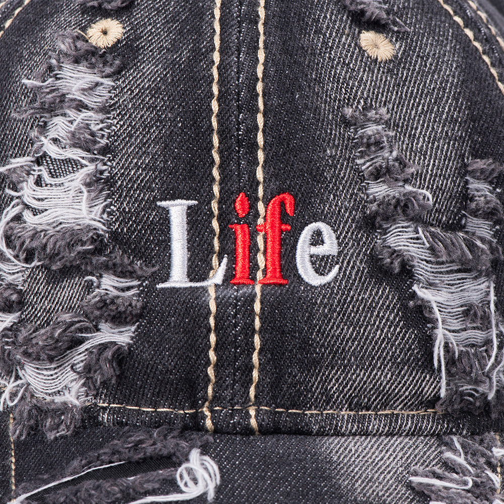 Broken Life Cap ver. 2 Denim Black