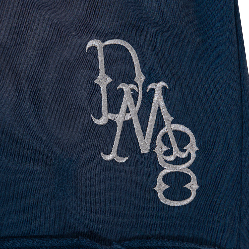 DM8 Embroidery Shorts Washed Blue