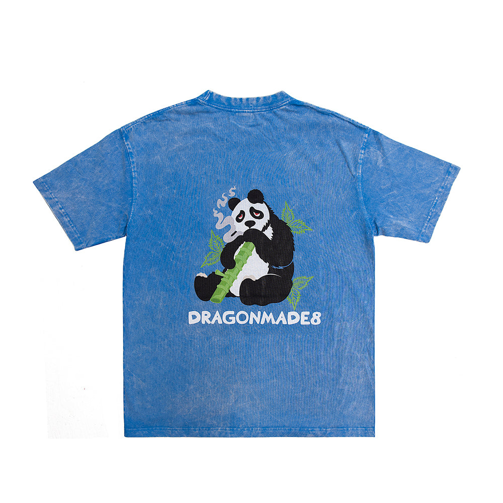 Panda Tee Washed Blue