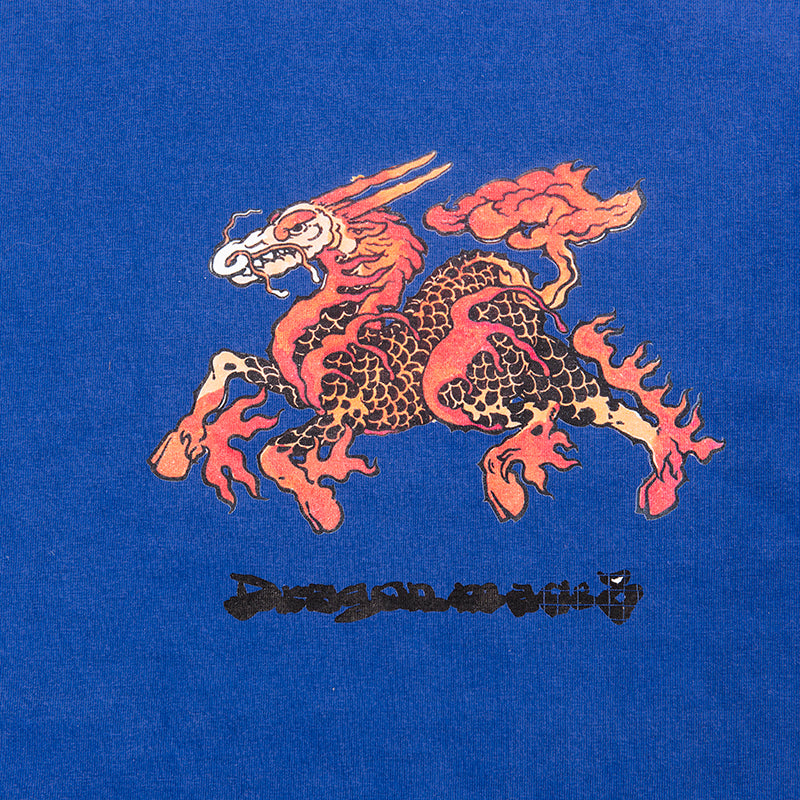 DM8 x Ratspfust : Kirin Tee Washed Blue ( Heavy Weight )