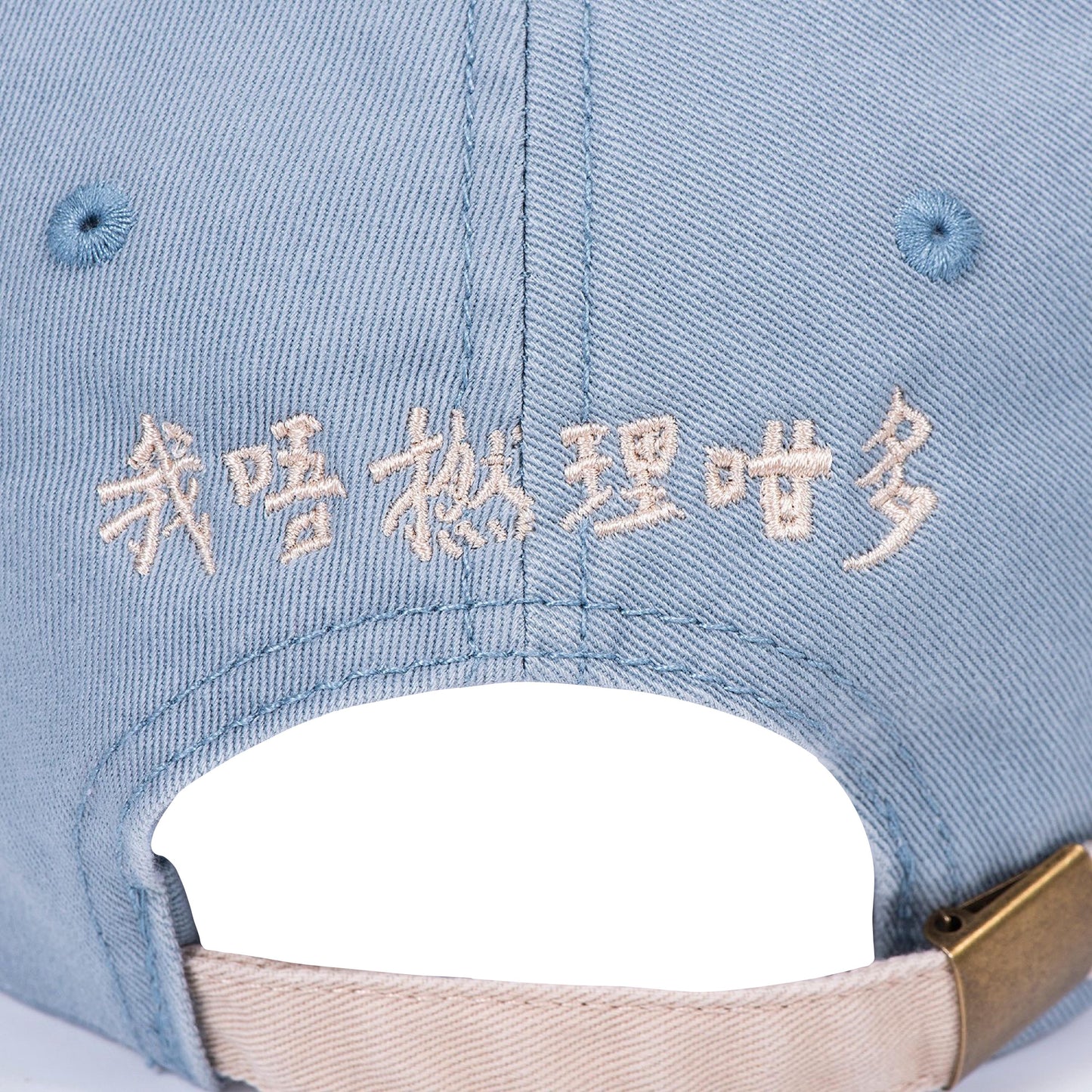 I Dont Give A Fuck Cap Sky Blue & Beige