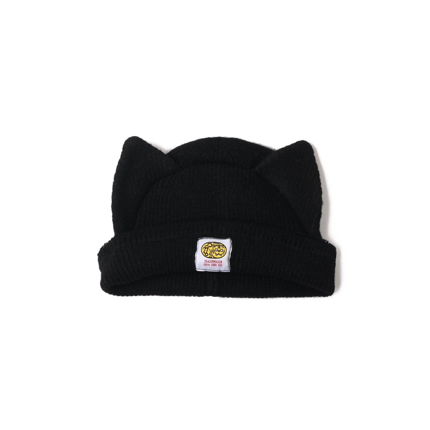 Handmade Cat Beanie Black