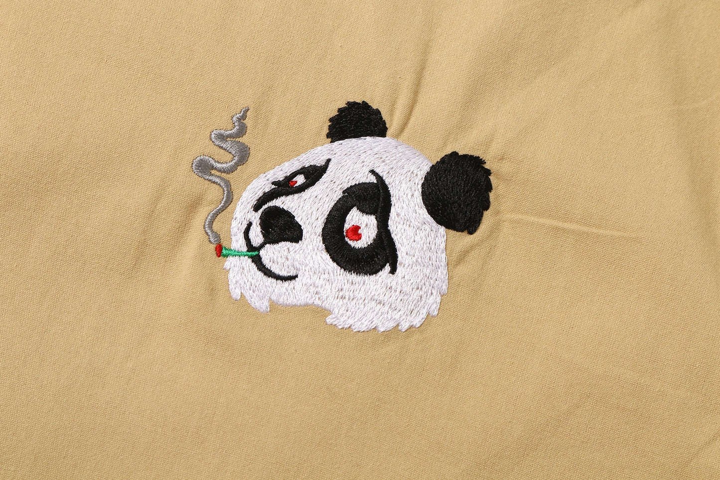 白丹花熊 Panda Shirt Khaki