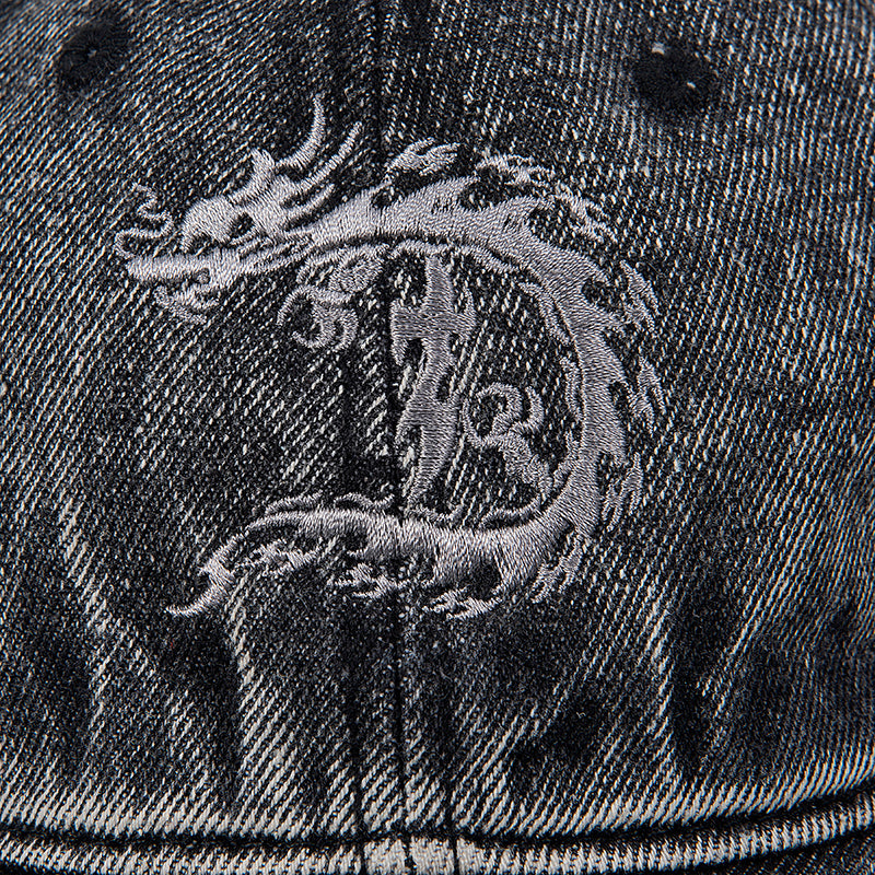 Tribal D Cap Washed Black