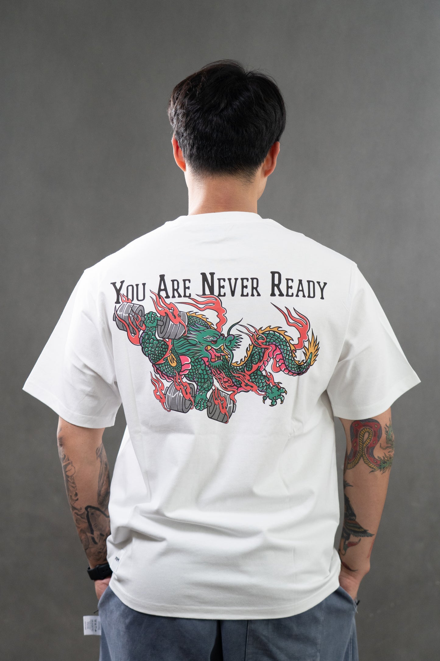 KOFGYM x DM8: Never Ready Tee White