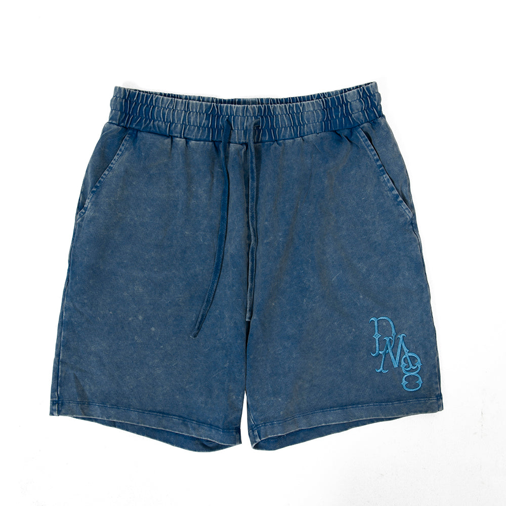 DM8 Embroidery Shorts Vintage Blue