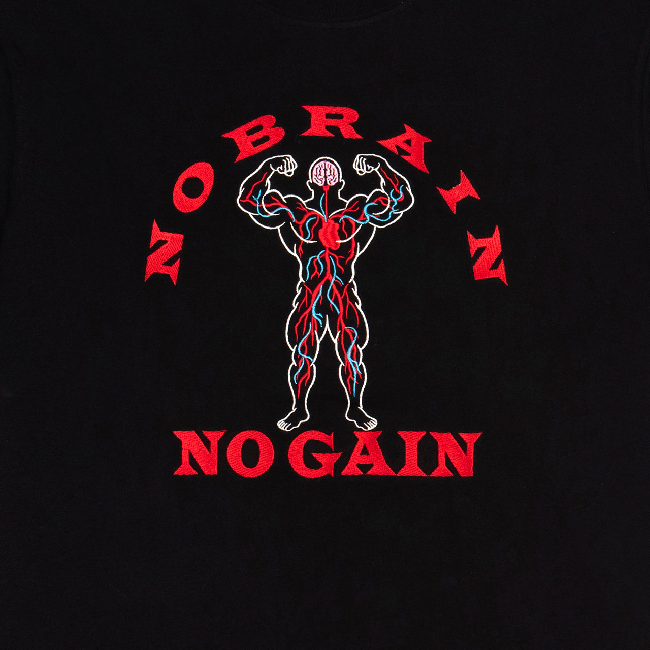 KOFGYM x DM8 : No Brain No Gain 刺繡 Tee (Black) Lifting Ver.