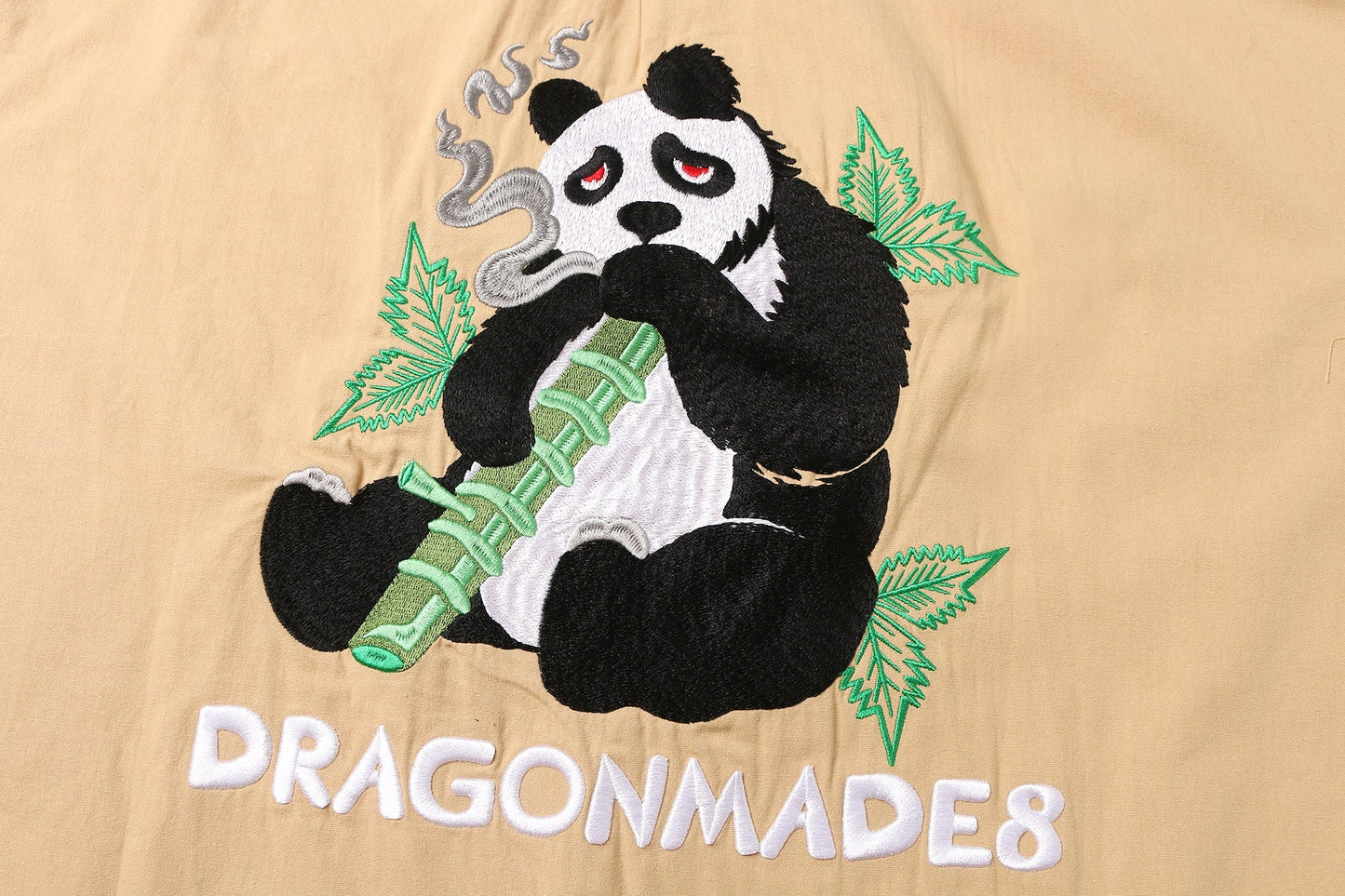 白丹花熊 Panda Shirt Khaki