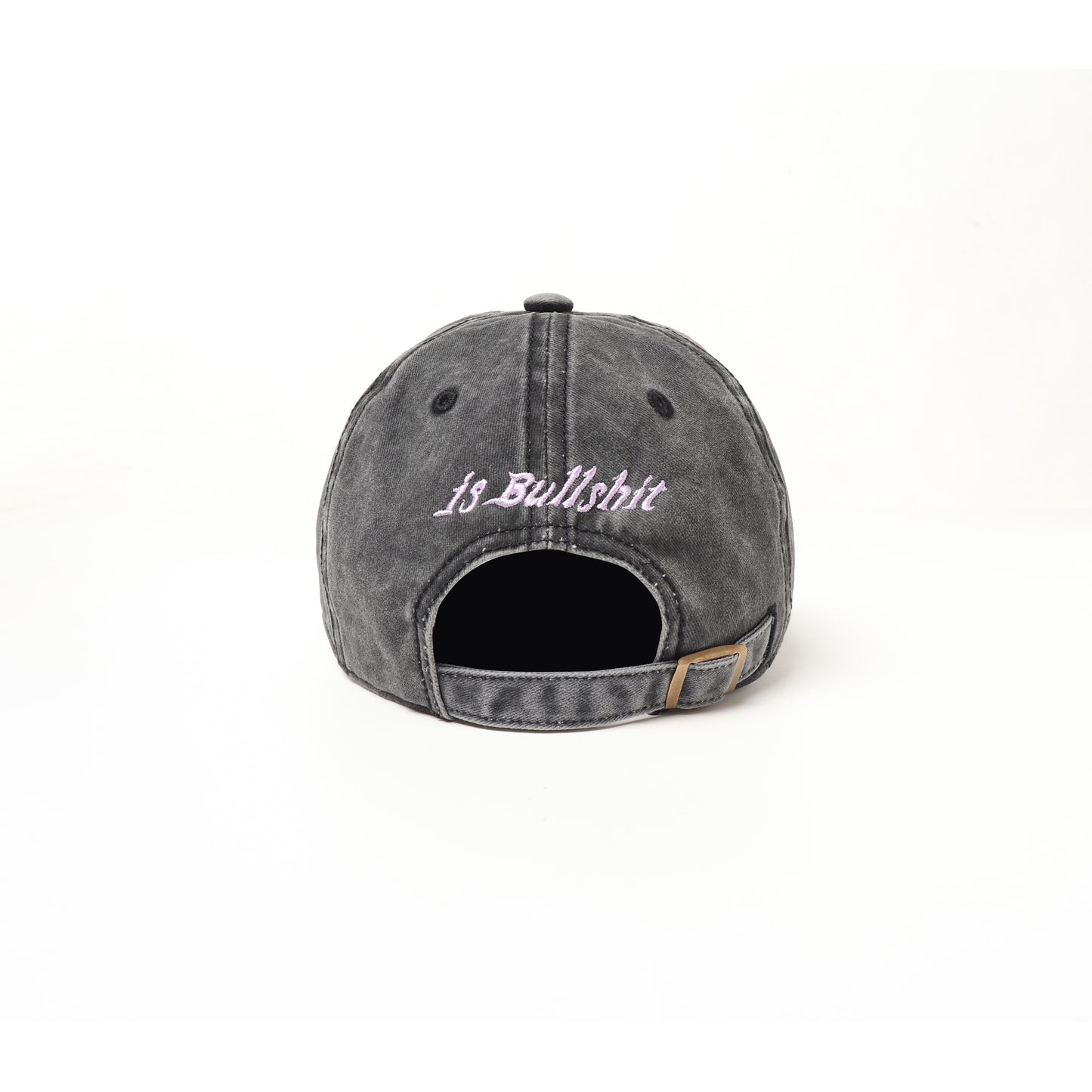 人情世故 is Bullshit Cap Washed Dark Grey