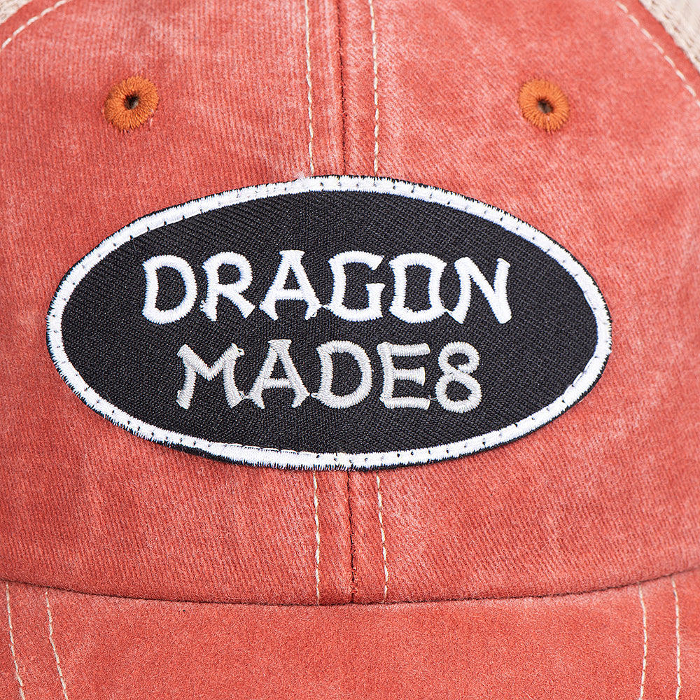 Logo Mesh Cap Washed Orange