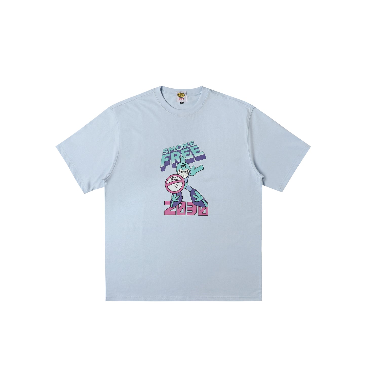 Smoke Free 2030 Tee Blue