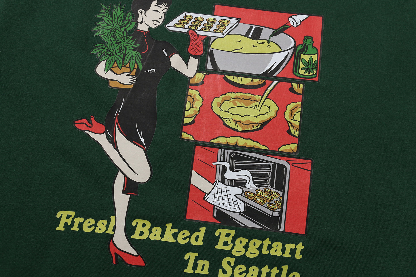 新鮮蛋撻Eggtart Tee Green