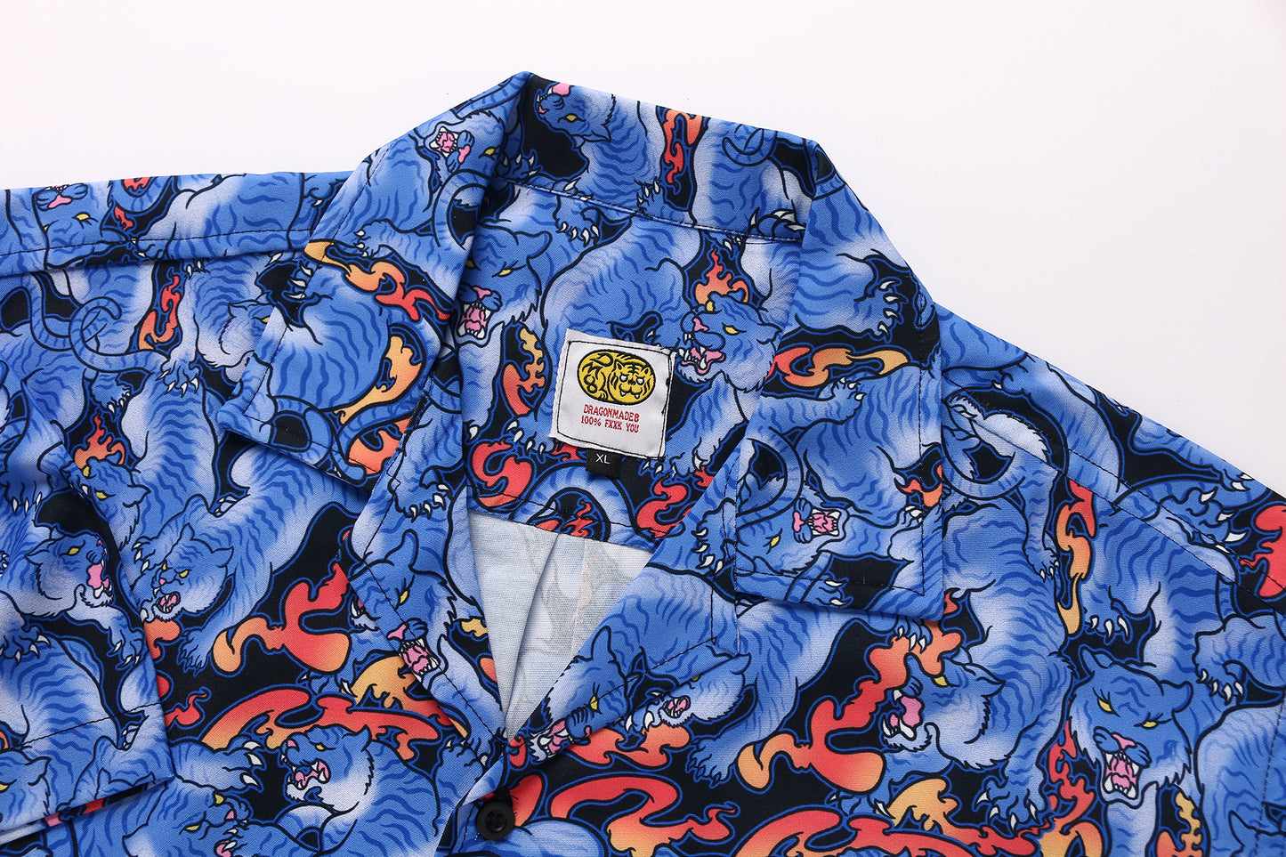 百虎 Hundred Tigers Shirt Blue 蒼靛