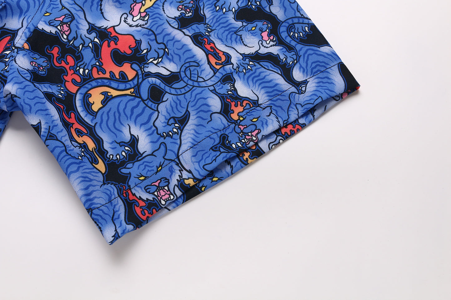 百虎 Hundred Tigers Shirt Blue 蒼靛