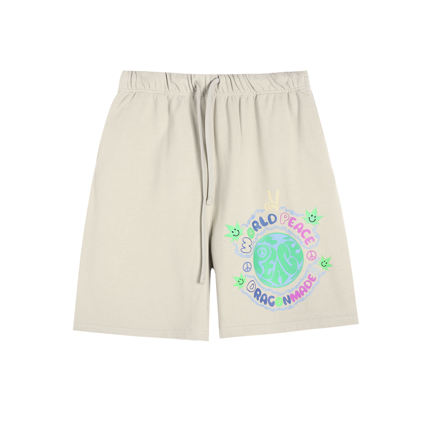 和平 World Peace Sweat Shorts 棉質運動短褲