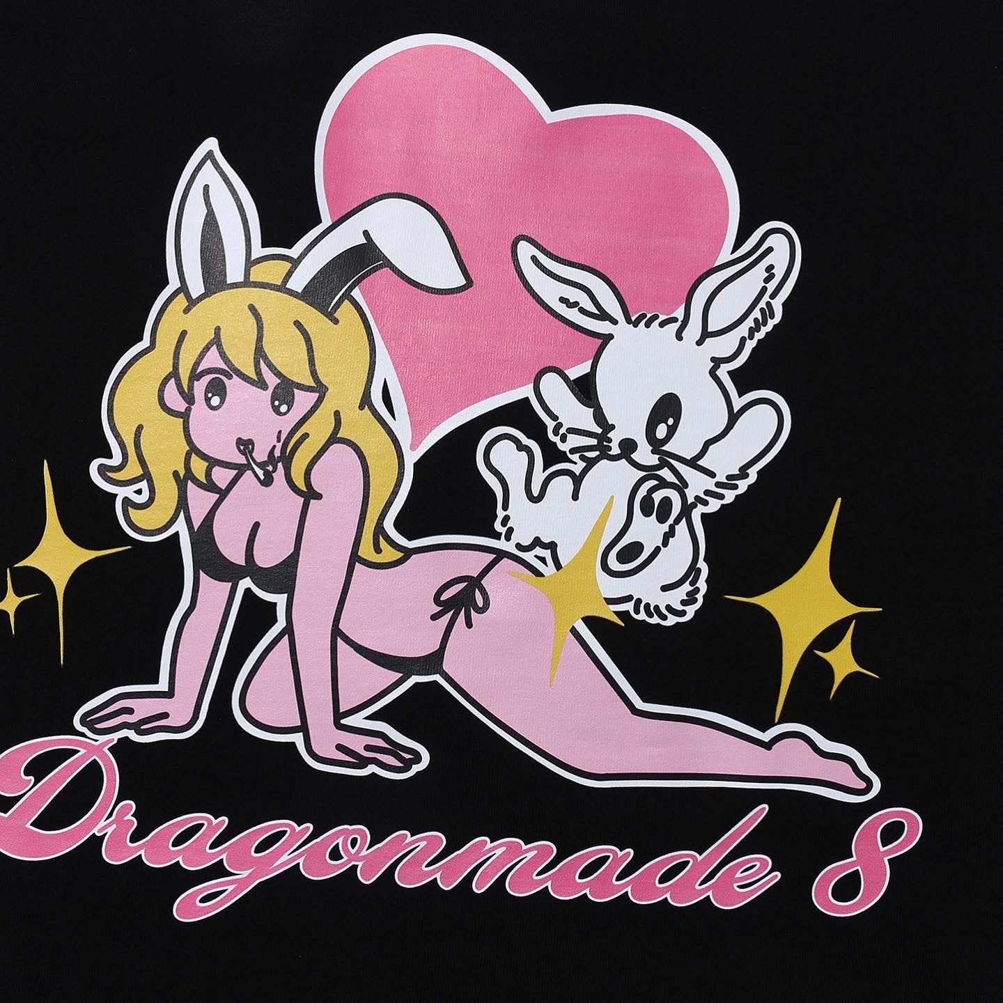 Fortune Bunny Tee Black
