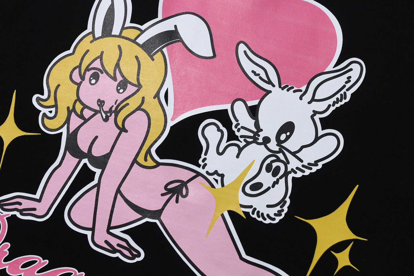 Fortune Bunny Tee Black