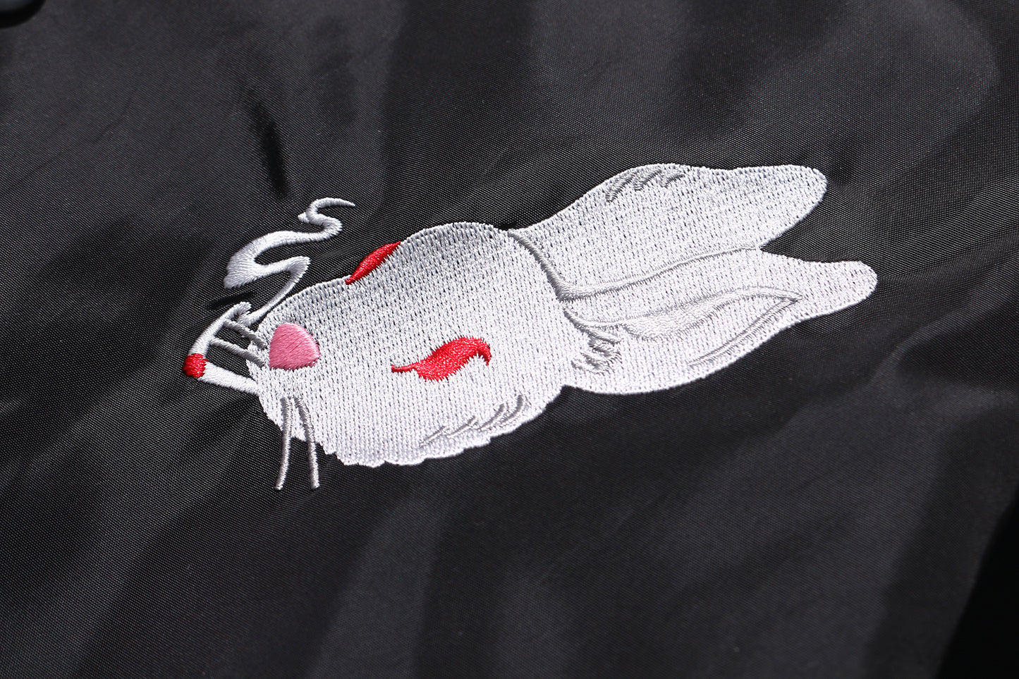 Bunny Girl Embroidery Coach Jacket