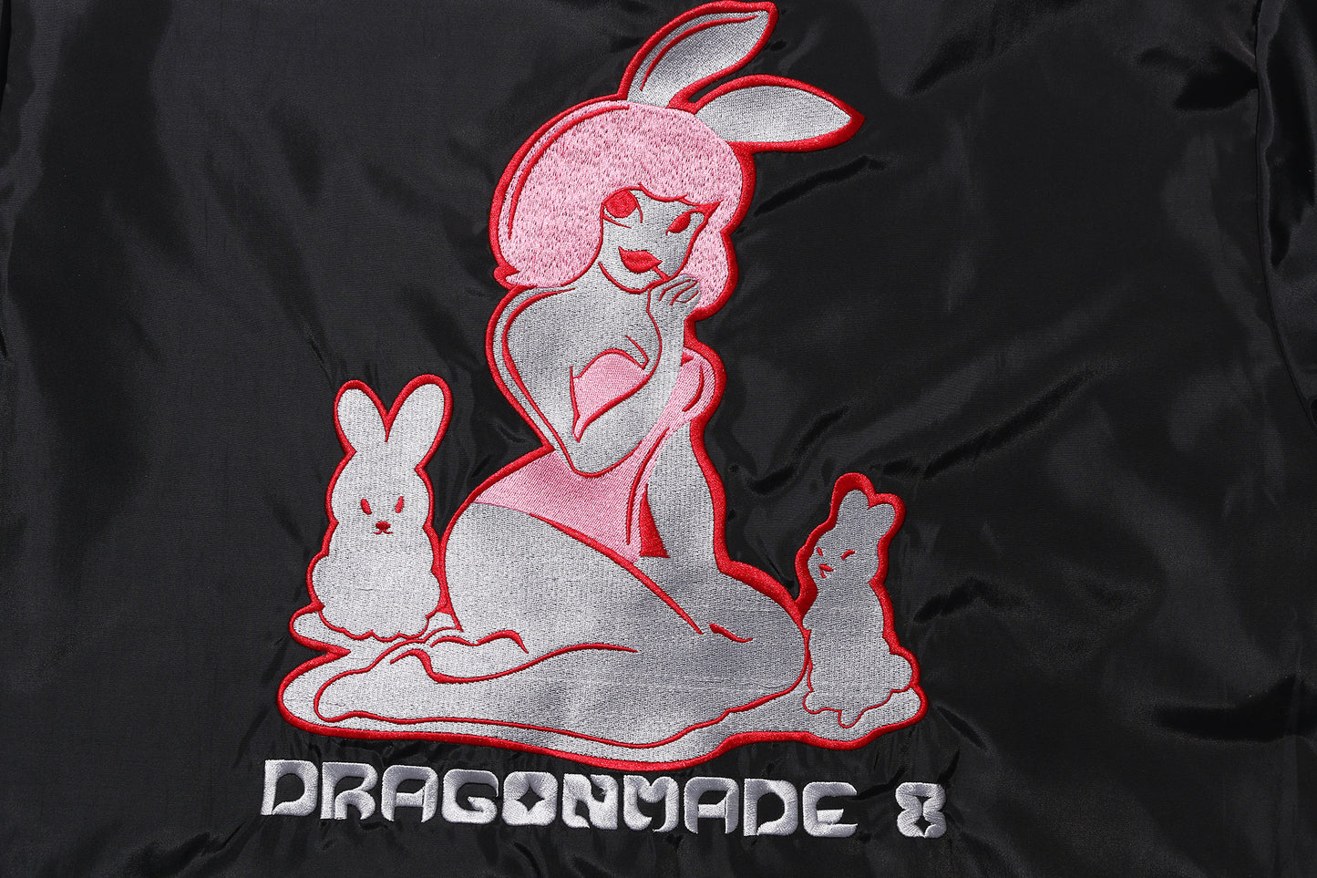 Bunny Girl Embroidery Coach Jacket