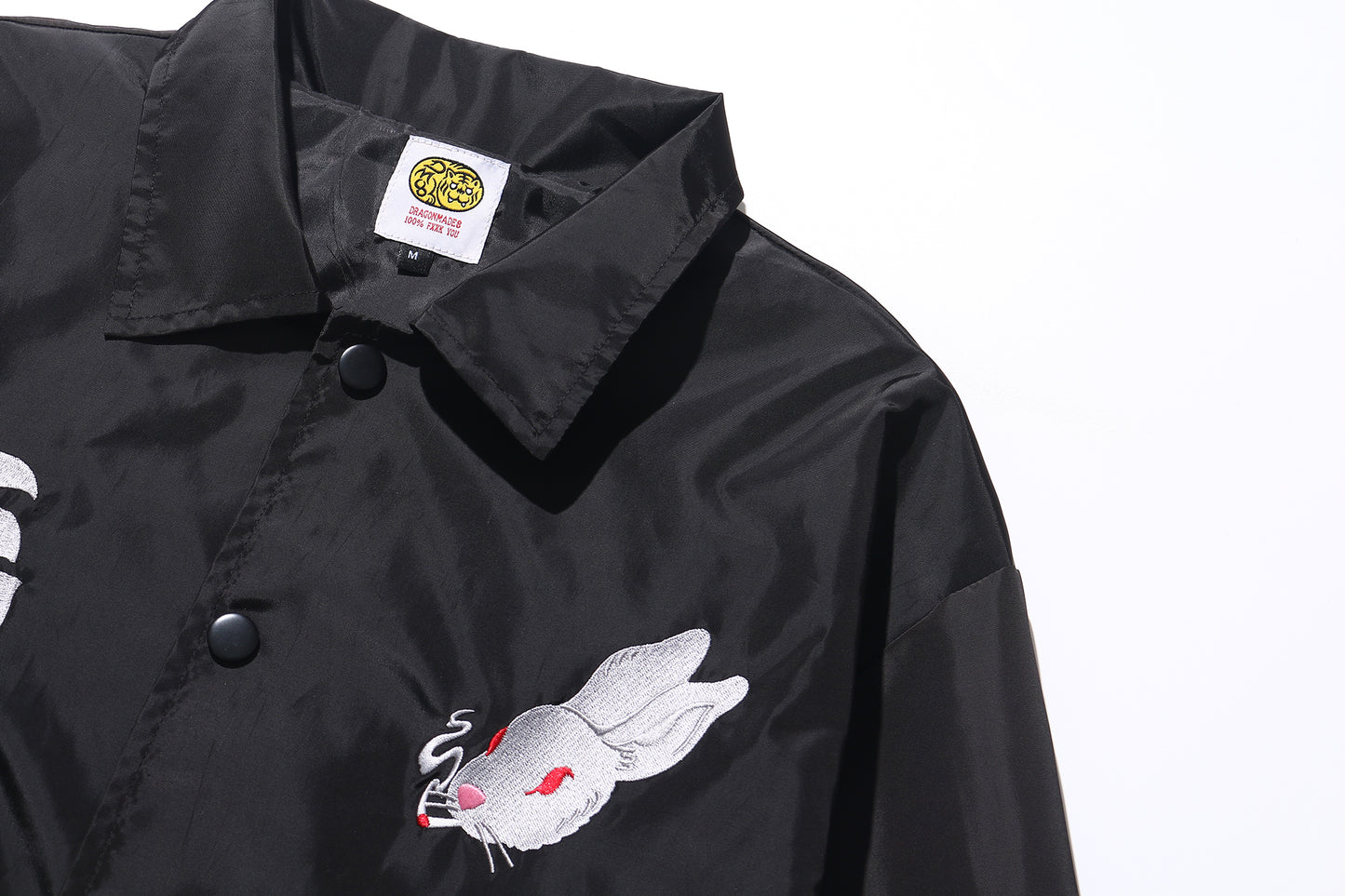 Bunny Girl Embroidery Coach Jacket