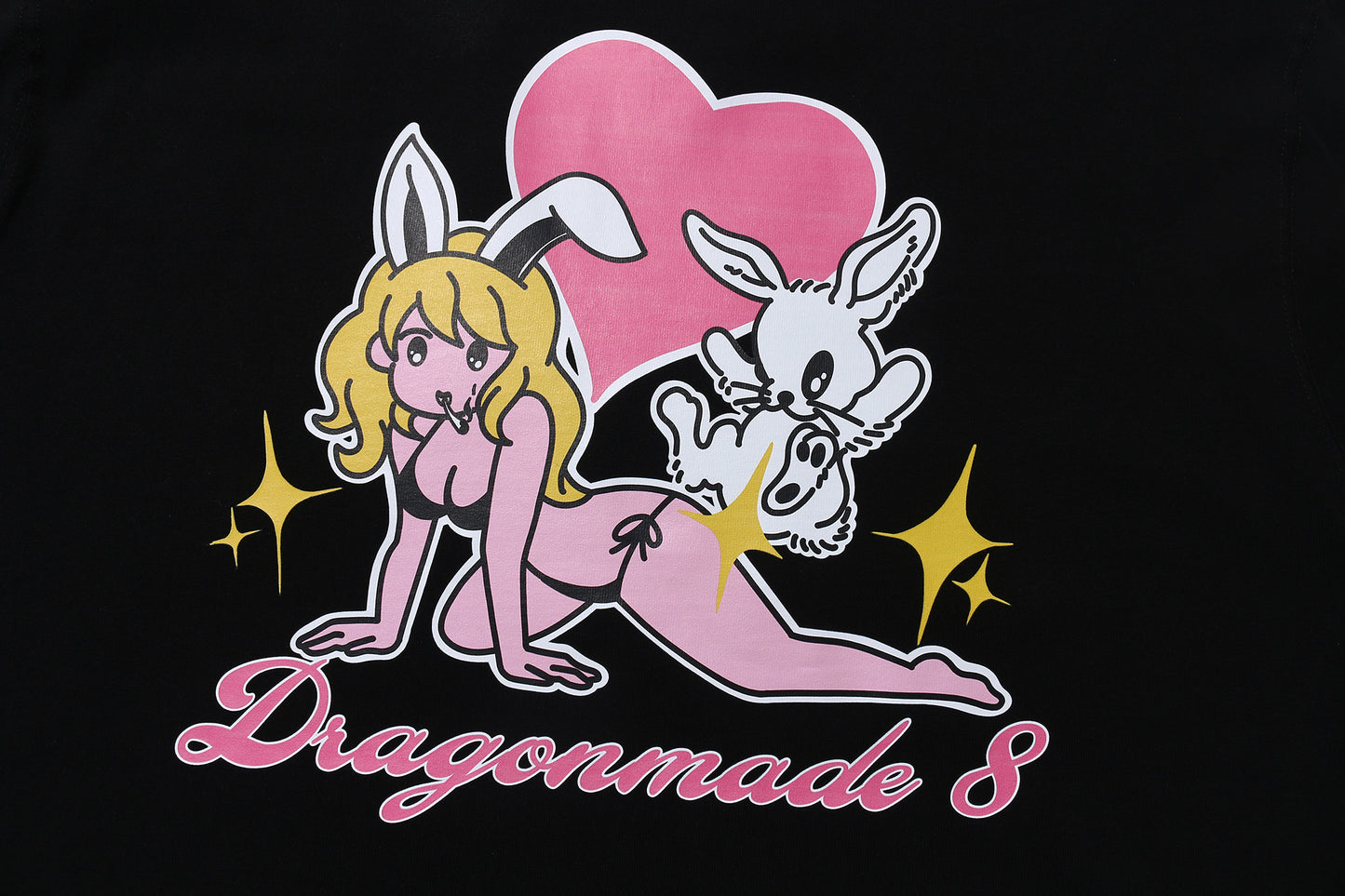 Fortune Bunny Tee Black