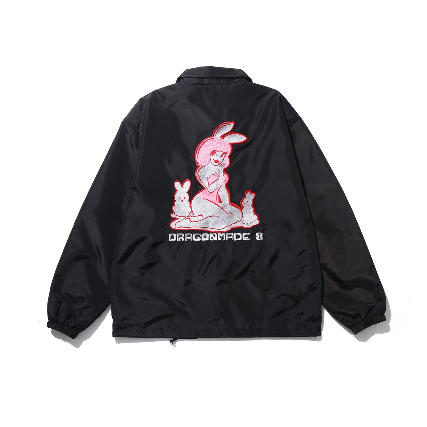 Bunny Girl Embroidery Coach Jacket