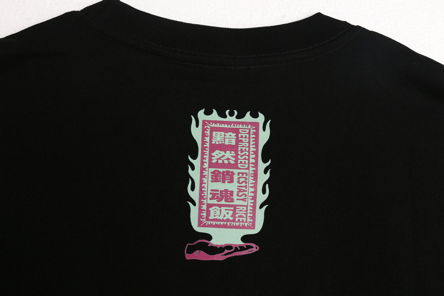 Depressed Ecstasy Rice Tee Black
