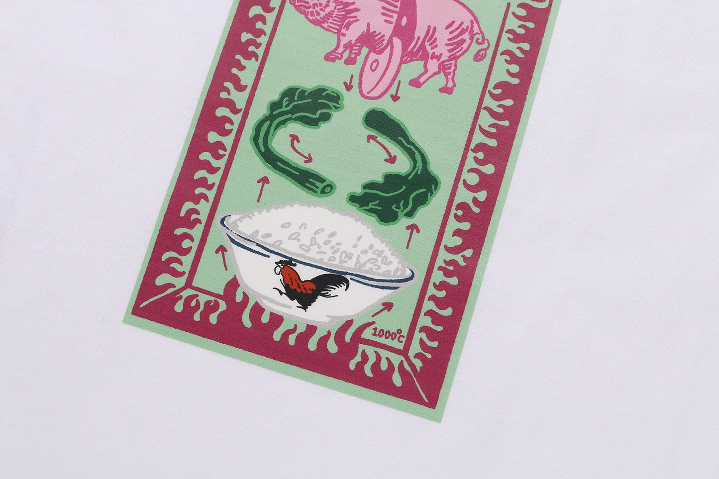 Depressed Ecstasy Rice Tee White