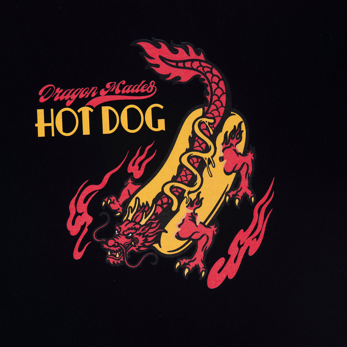 Hot Dog Tee Black