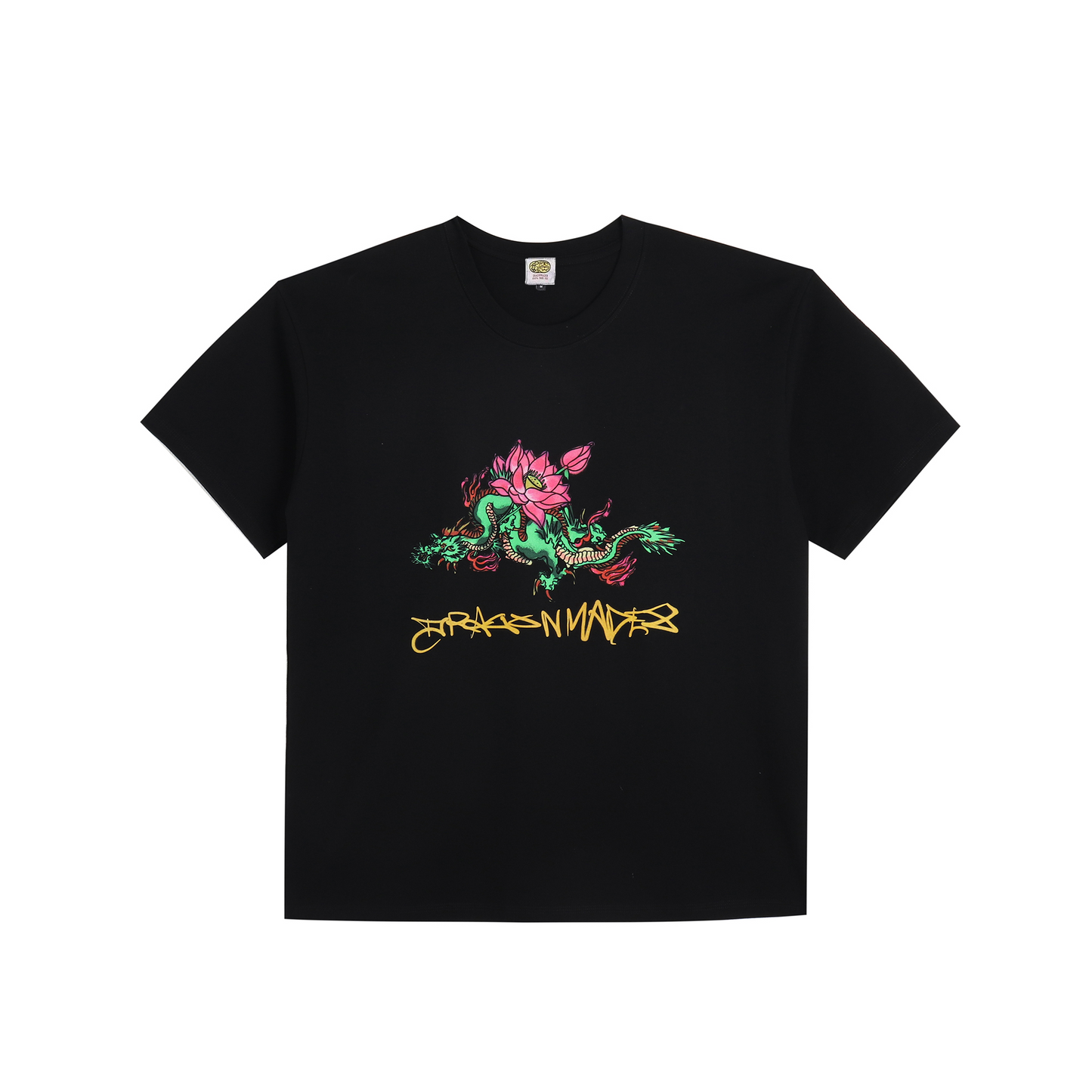 Lotus Dragon Tee Black