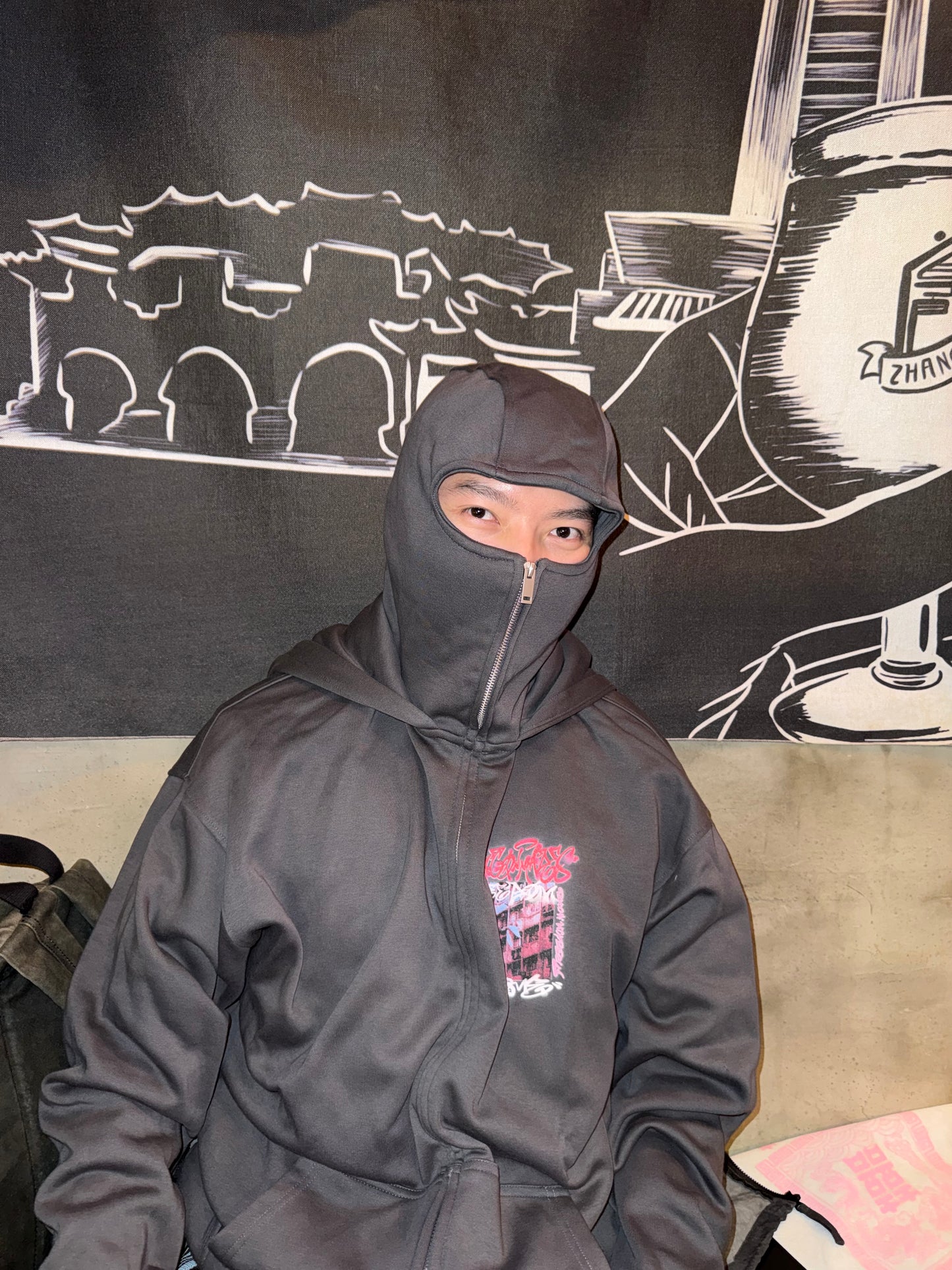 Freedom & Home Plush Windproof Mask Hoodie