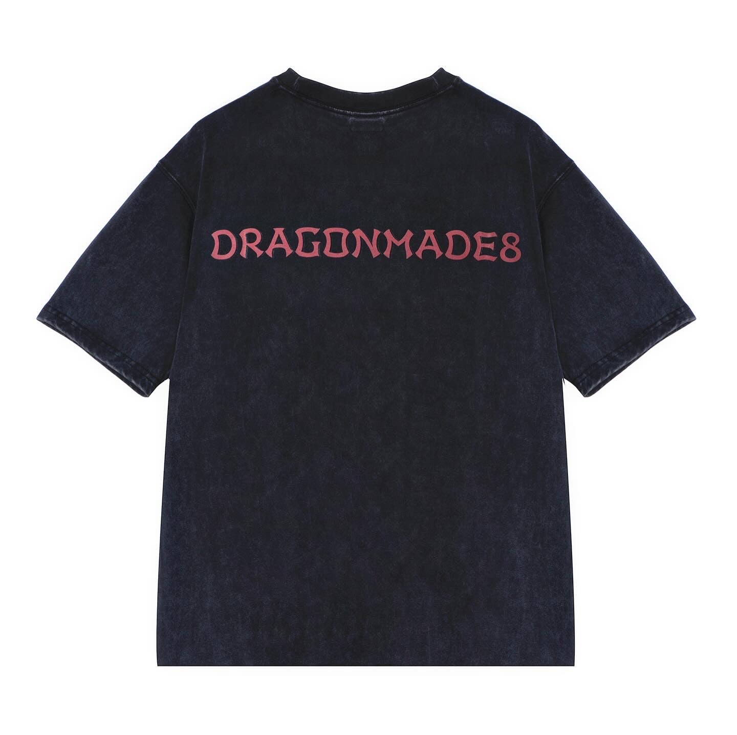 Round Logo Tee Washed Black