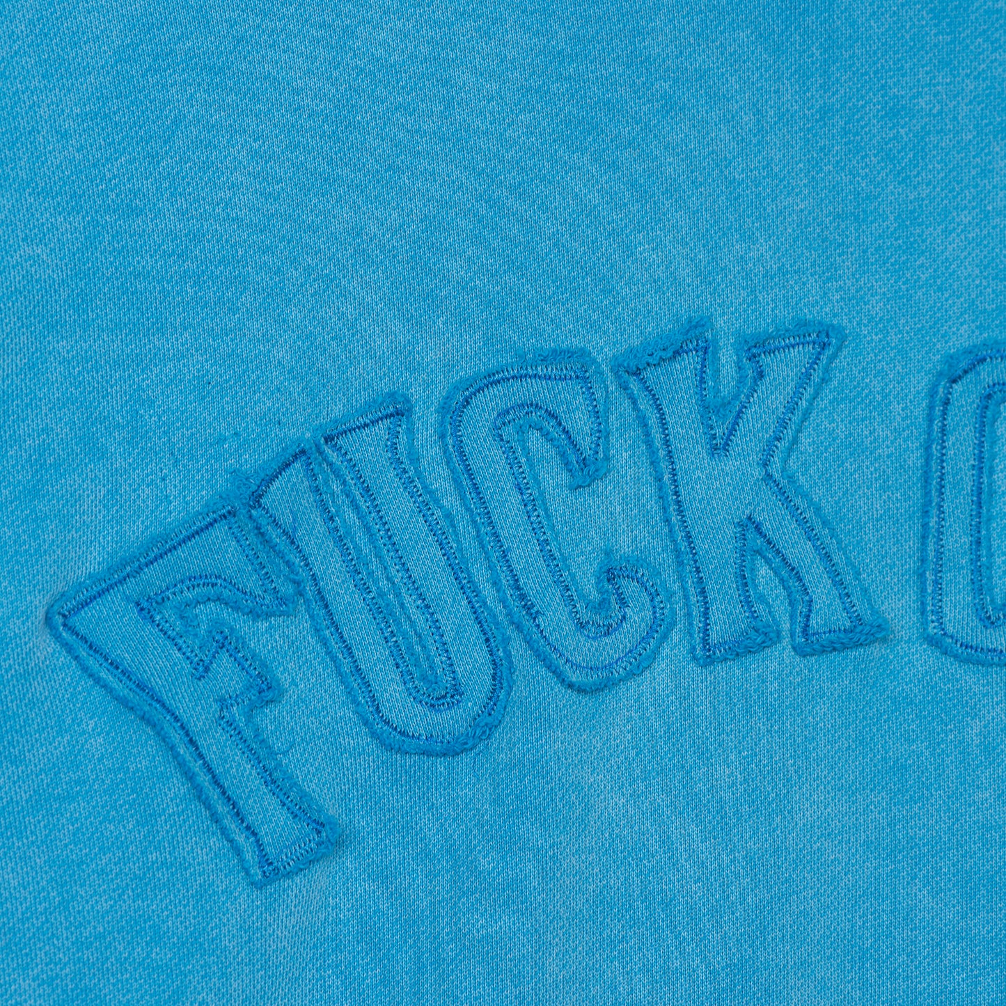 F*ck Off Hoodie Washed Sky Blue