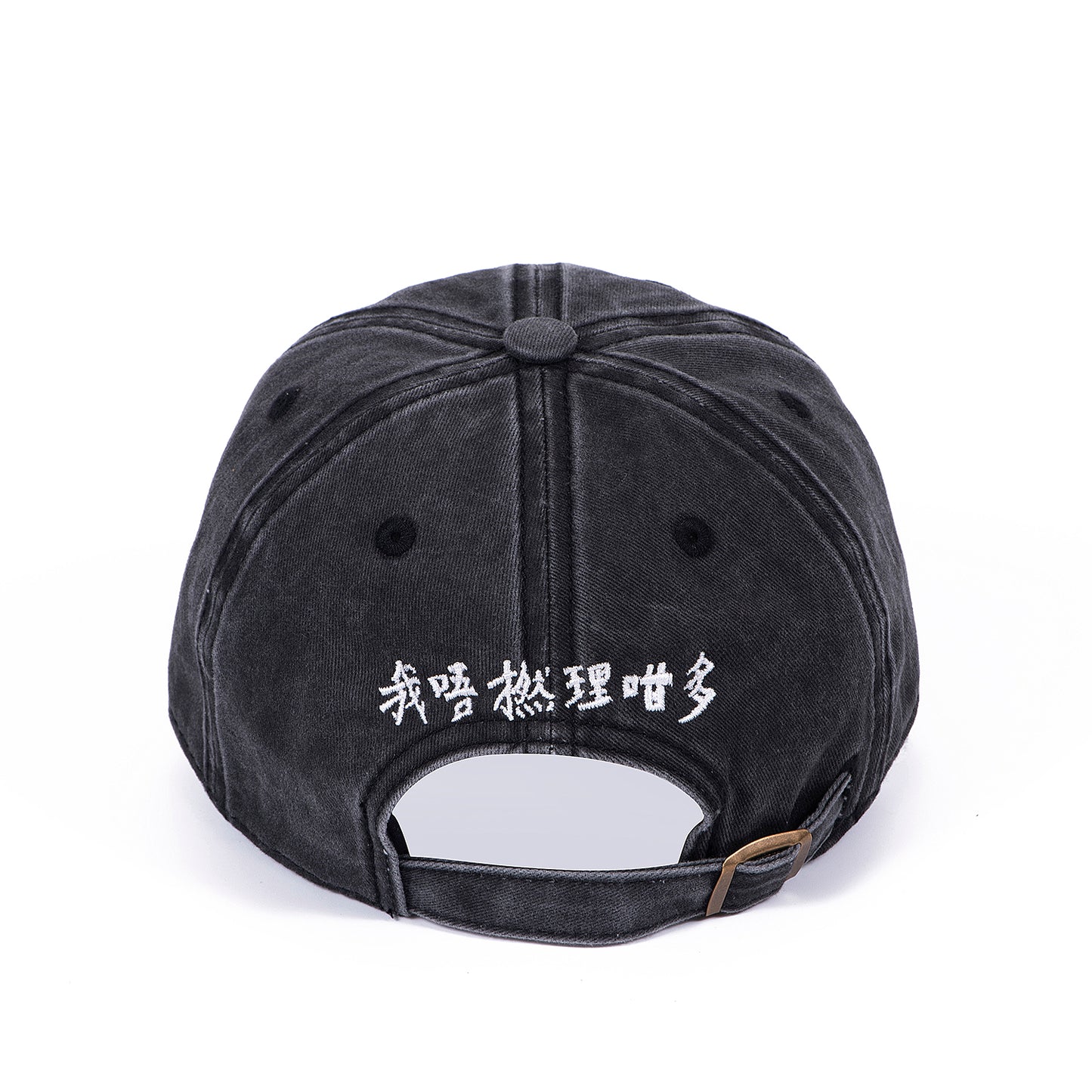 I Dont Give A Fuck Cap Washed Black