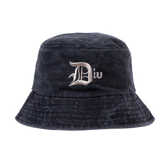 Diu Bucket Hat Washed Black