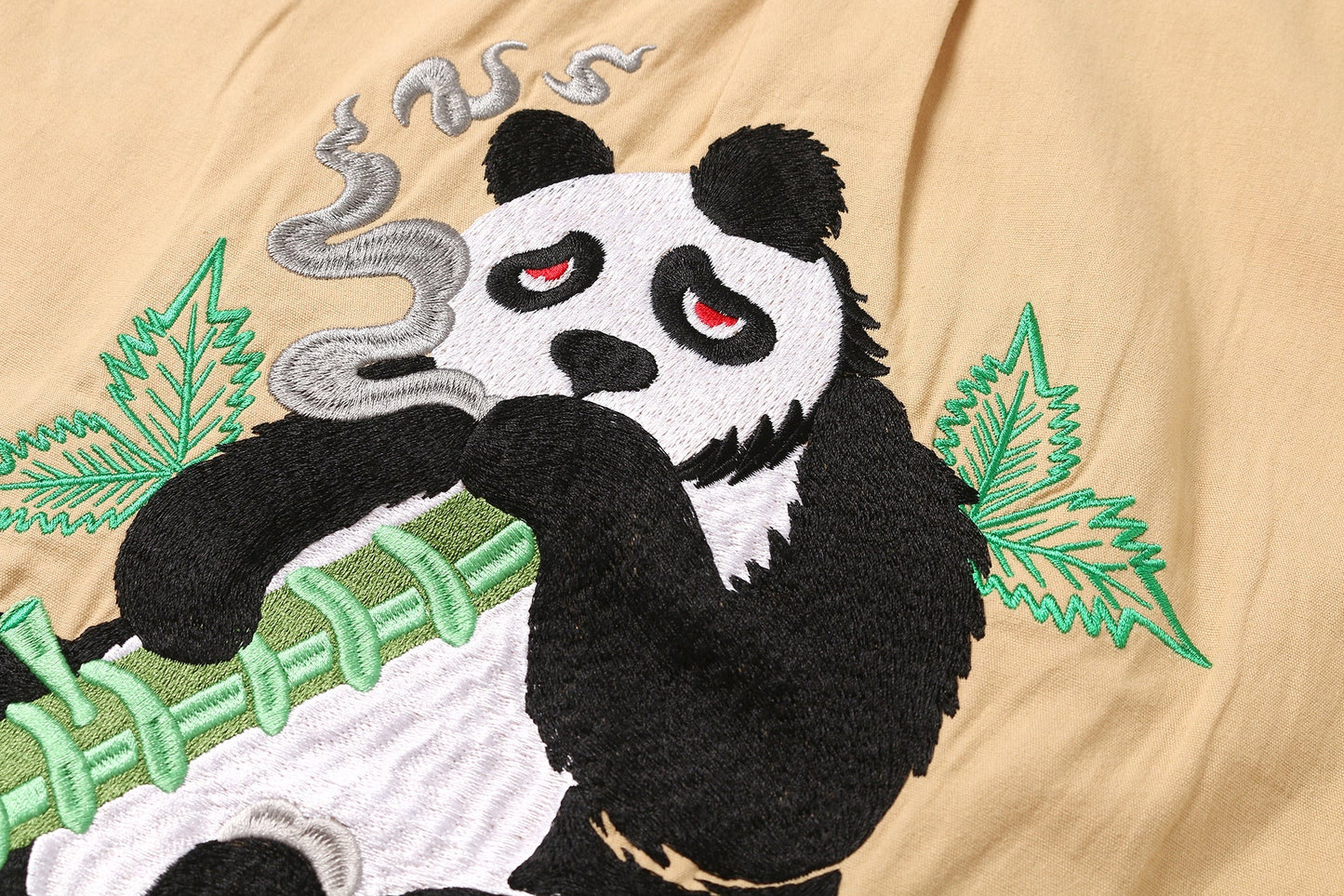 白丹花熊 Panda Shirt Khaki