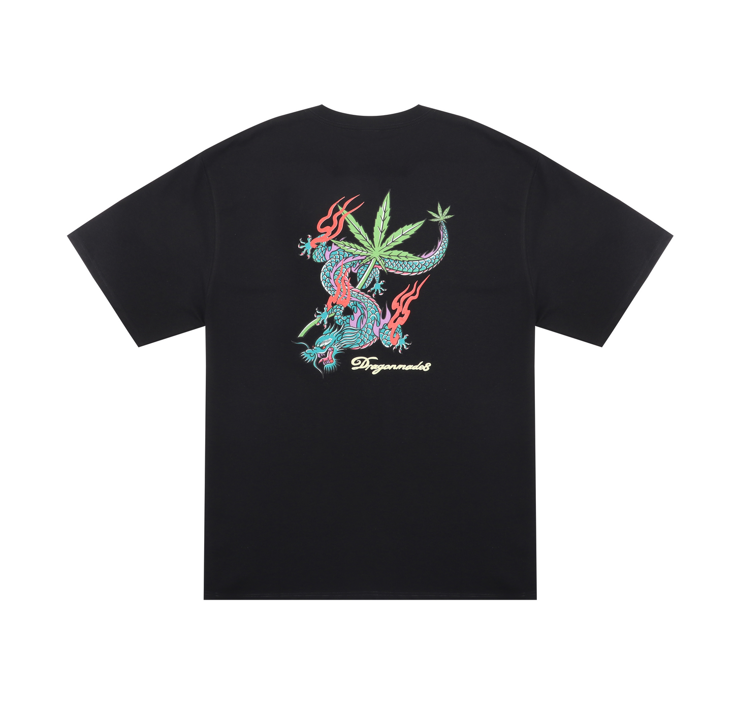 Marijuana Dragon Tee Black